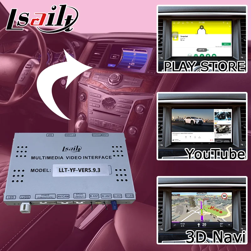 Lsailt Android gps навигационная система коробка для Infiniti QX80/QX56 Y62 2012-, с G Q70 QX50 QX60 QX70 и т. д. youtube waze