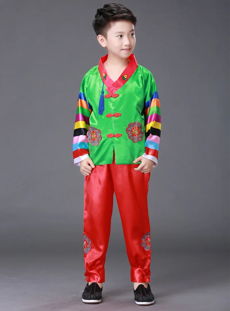 2021 Kid Boy Traditional Korean Clothing Male Hanbok Hanfu Clothes