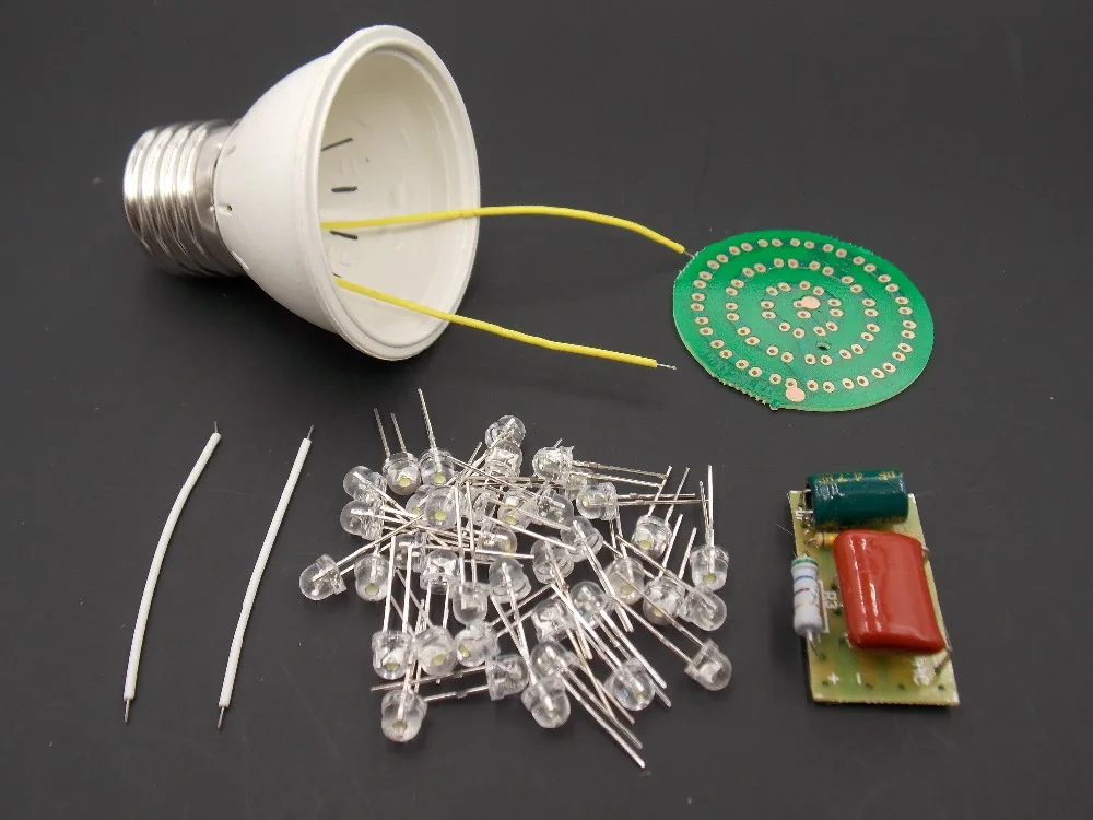 

New Energy-Saving 38 LEDs Lamps DIY Kits Electronic Suite 1 Set