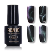 Rosalind 7 пилка для ногтей 3D Магнитный кошачий глаз лак для ногтей замочить от УФ блестящие украшения для маникюра Полупостоянный лак для ногтей F153