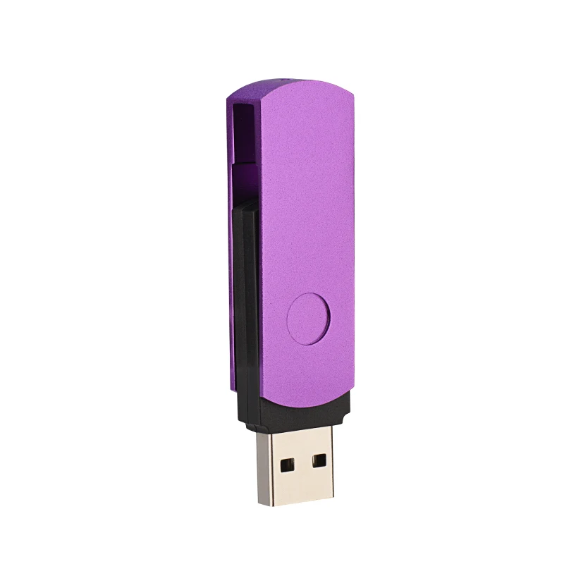 Флеш-накопитель розовый металлический USB флэш-ключ привода 128 г флешка