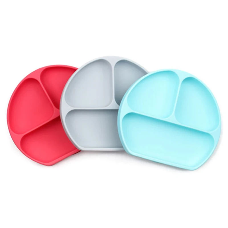 Baby Silicone Plate For Kids With Suction Tableware Children Feeding Anti Slip Bowl BPA Free Infant Dishes Dinnerware MBG0404