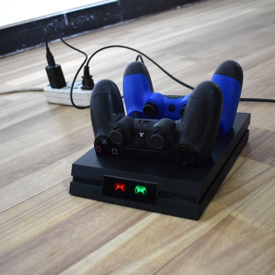 PS4 Slim Pro игры Беспроводной Джойстик зарядное устройство двойной USB быстрая зарядка док-станция для Playstation 4 контроллер