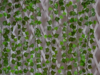 

60pcs artificial silk sweet patato leaves ivy, faux vine lierre for house fence store ceiling decoration, EXPRESS SHIPPING
