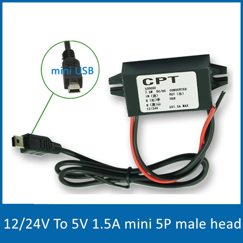 Водонепроницаемый преобразователь напряжения USB IP68 DC трансформатор понижающий