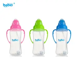 330 мл Новорожденные Дети молоко вода обучения питьевой бутылочки чашка с 3 вида Универсальный рот anti-leak крышка
