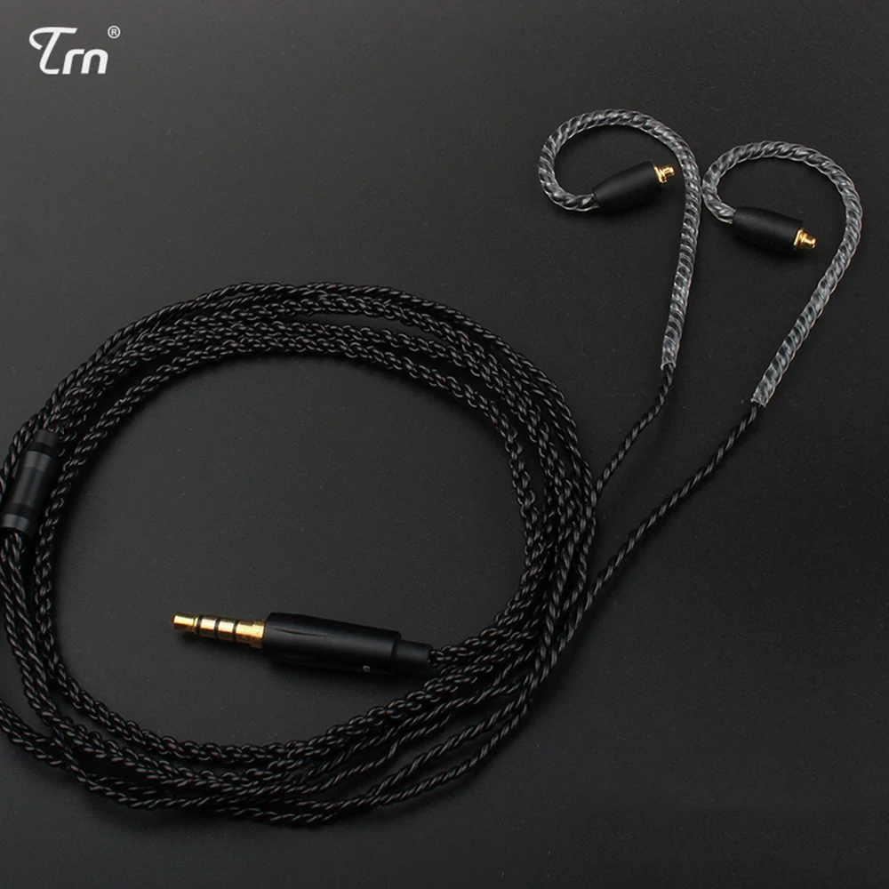 

TRN Earphone Cable HiFi Stereo Sound 2Pin 0.75MM 0.78MM MMCX Cable For TRN V10 KZ ES3 ES4 ZSA ZS6 ZST ZSR ZS10 RT-1 TFZ Earphone