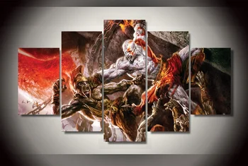 

Large Hd God of War Ascension Kratos Game Poster Unframed Wall Pictures for Living Room Home Decor Modular Pictures Oil Painting