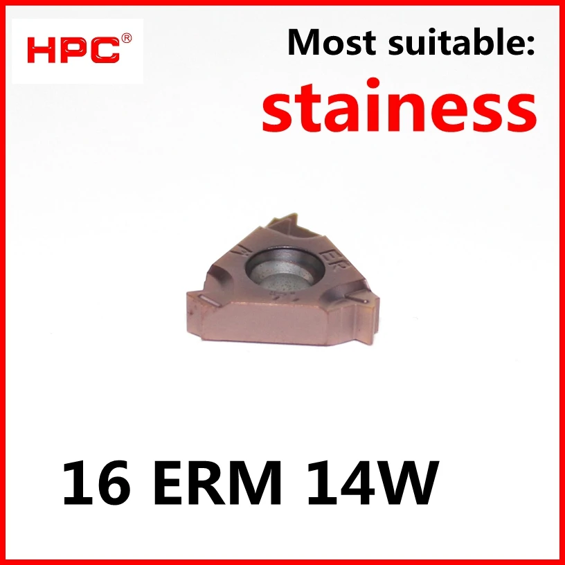 

10 pcs of 16 ERM 14W ZT3060 CNC most suitable for stainess cutting tools tungsten carbide thread inserts , lathe ,CNC machine
