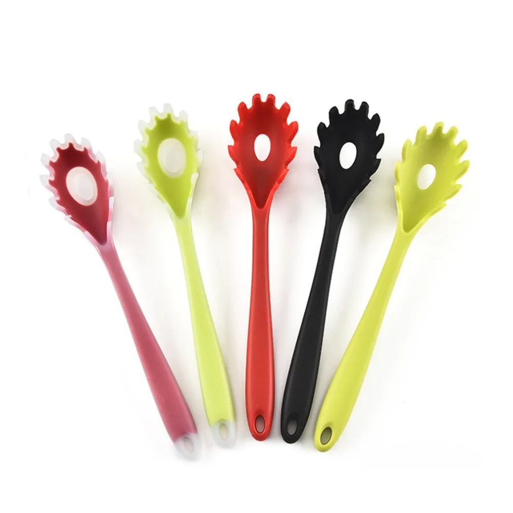 

Silicone Pasta Noodles Vermicelli Scoop Kitchen Measure Server Fork Claw Spaghetti Spoon Cooking Tool