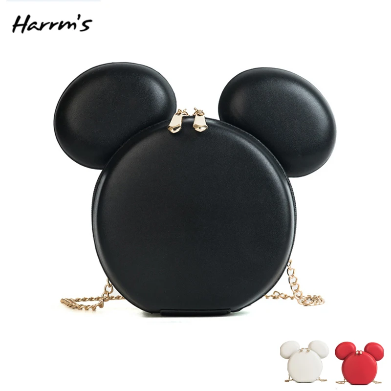 

Mini Fashion Women Mouse Bag Designer Brand Handbags Cartoon Mouse Large Ears Shoulder Bags Portable Cartoon Messenger Bag Gift