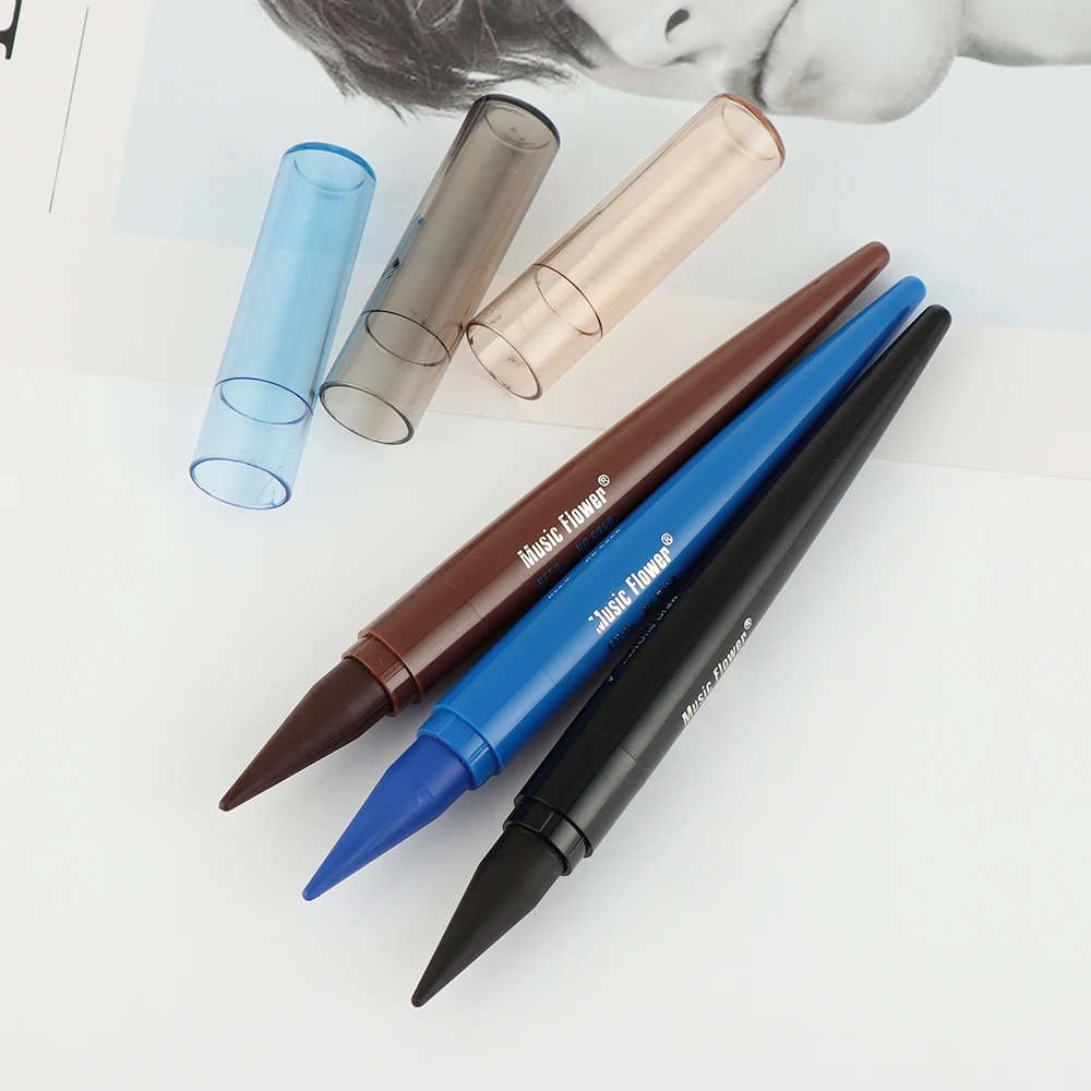 1pc Waterproof Eyeliner Pencil Black/Blue/Brown Matte Longlasting Eye Makeup
