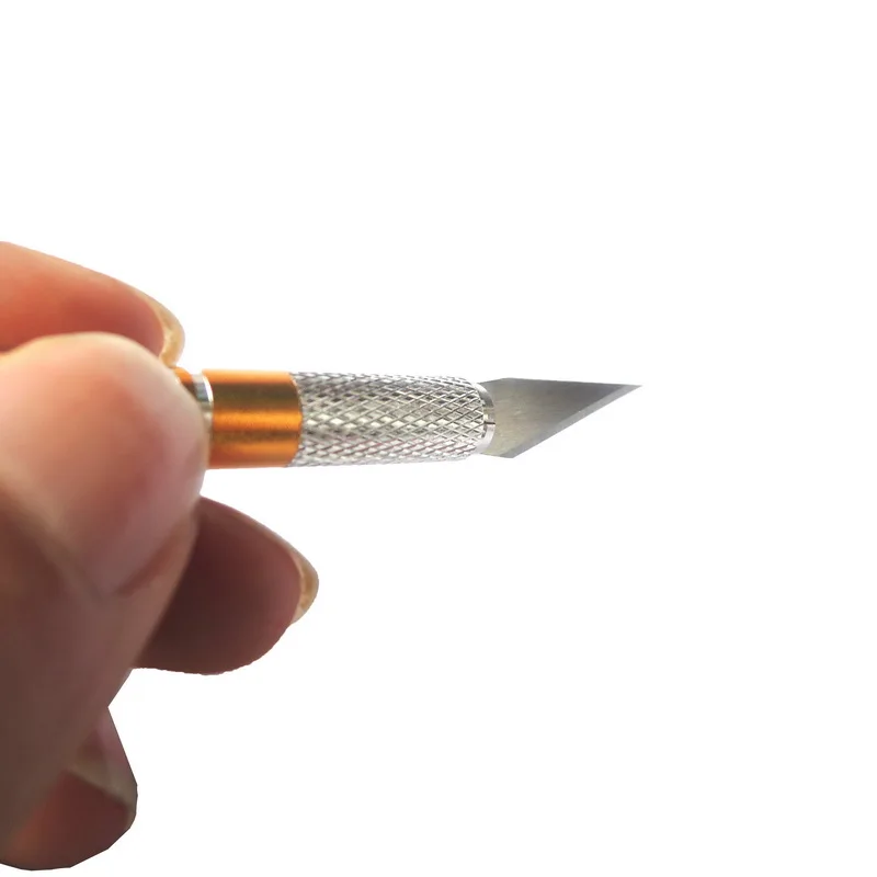 Металлическая ручка скальпель инструмент Ремесло нож резак гравировка ножи для хобби+ 18 шт. лезвие для мобильного телефона ноутбука PCB ремонт ручные инструменты