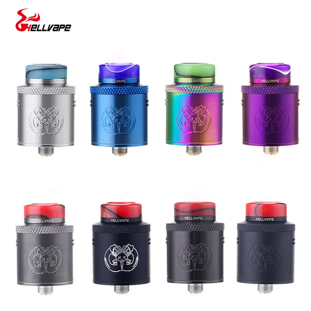 Оригинальный испаритель Hellvape Drop Dead RDA Vape Tank с четырьмя большими отверстиями | Отзывы и видеообзор