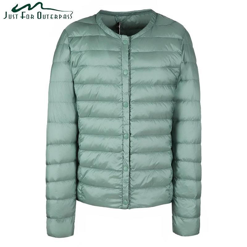 2017 New Spring Autumn White Duck Down Coat Women Casual Fashion