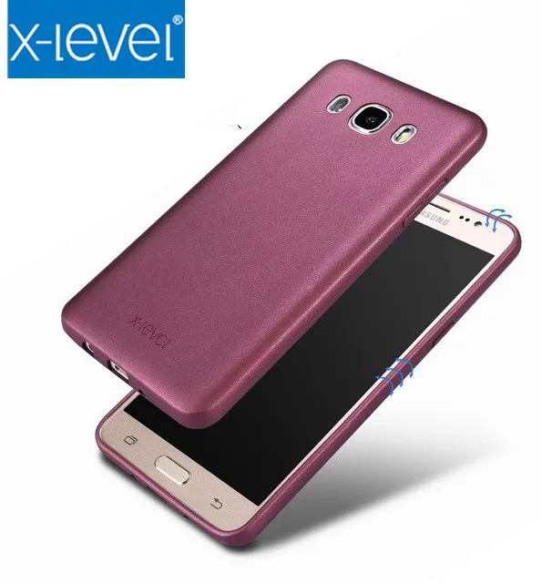 Ультратонкий Мягкий ТПУ чехол X-Level для Samsung Galaxy J7 2017 J727F J730F матовый 2016 J710FN |