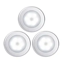 6 светодиодный беспроводной датчик движения светильник настенный шкаф лампа для выдвижного ящика батарея светодиодный светильник