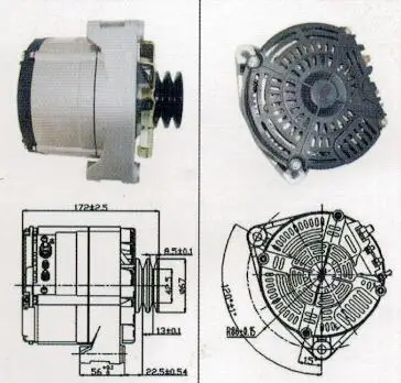 28V 40A ALTERNAOR JFZ2702V 13023777 FOR HOWO OMAN-in