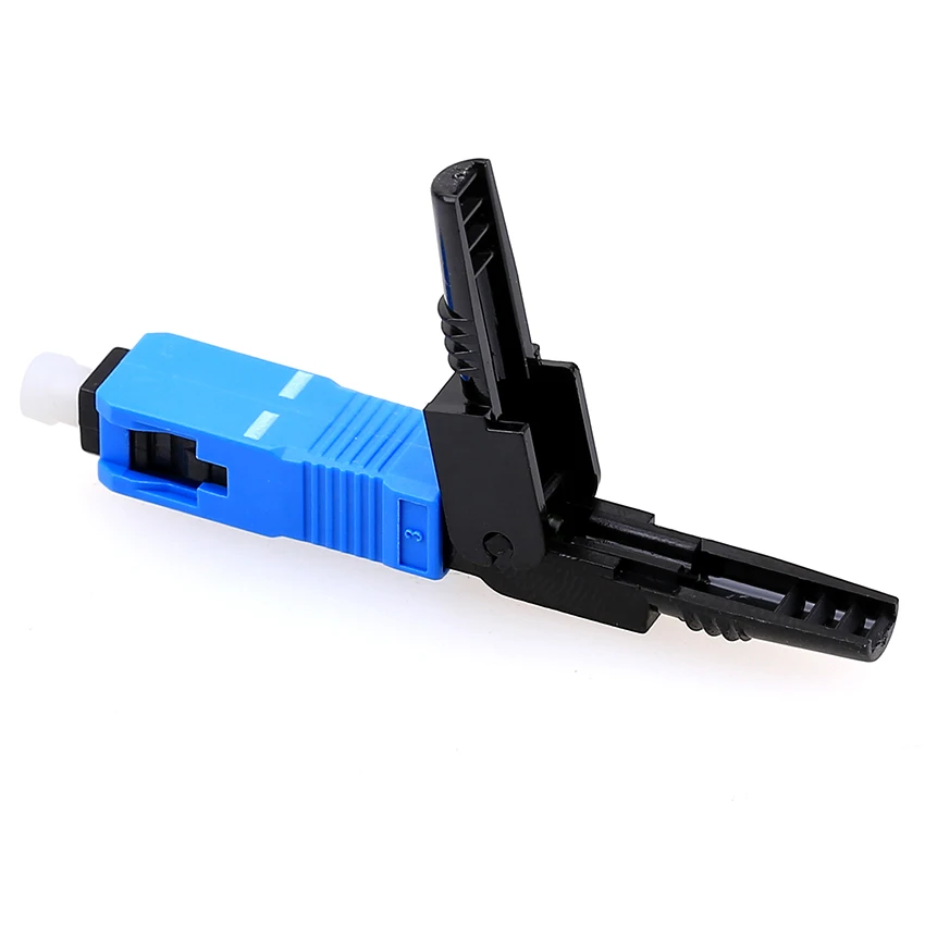 

200pcs 0.3dB SC Optic Fiber Quick Cold Connector FTTH SC Single Mode UPC Fast Connector