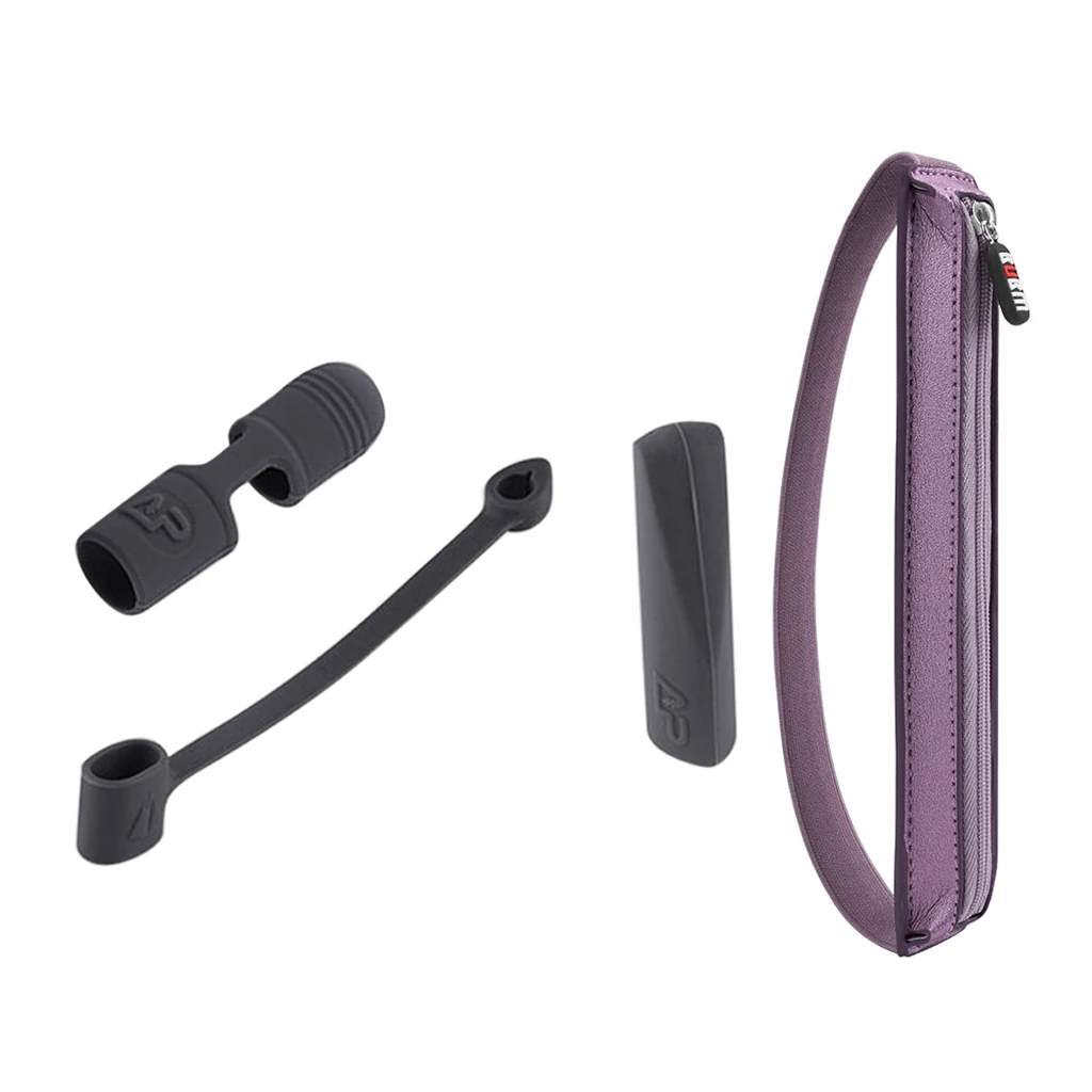 

Silicone Pencil Cap Cover Holder + Stylus Pen Pocket Case Set for Apple iPad