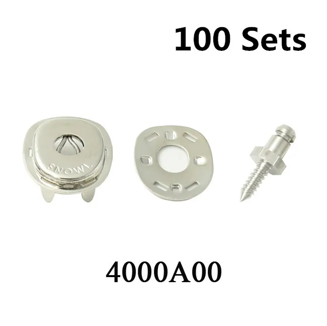 

100 Sets Marine Canvas Lift Fastener Brass Nickle Finish Socket, Backing Plate & Stainless Screw Stud
