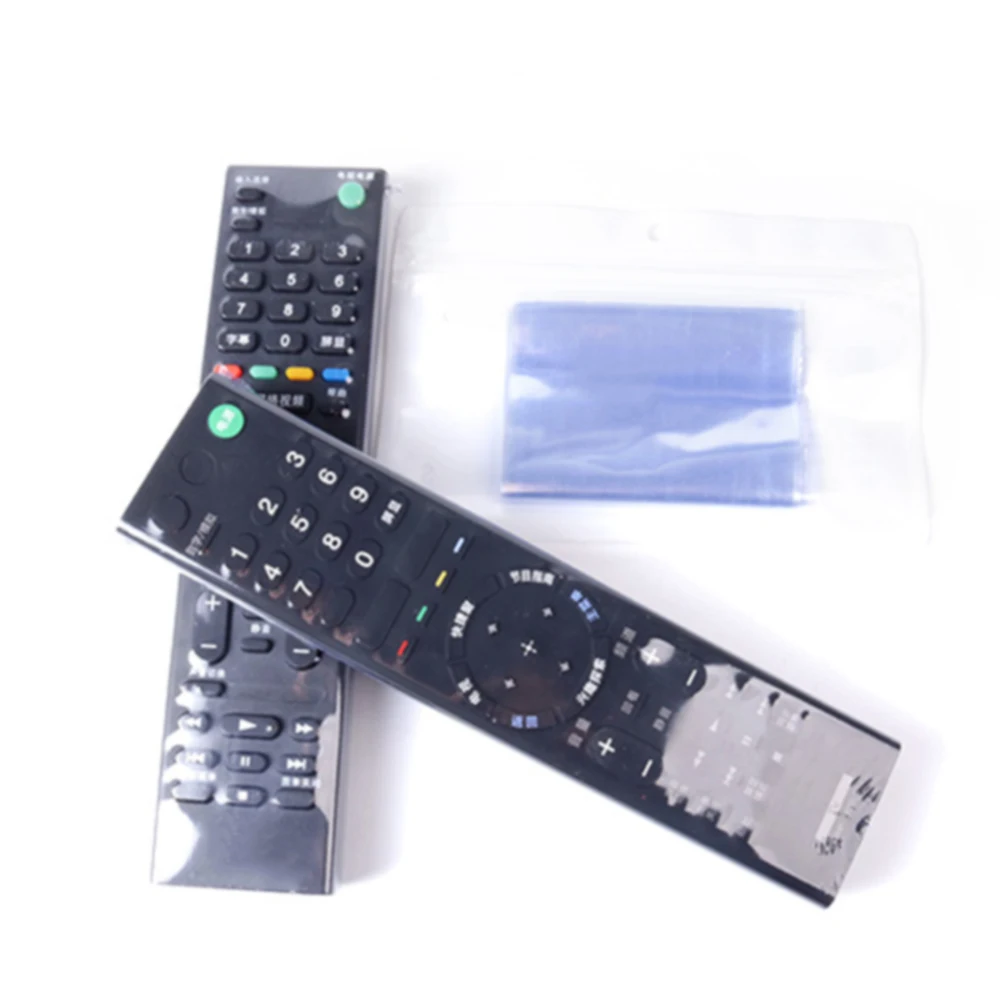 10Pcs/set Clear Shrink Film TV Remote Control Case Cover Air Condition ...