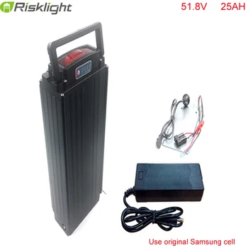 

Rear rack lithium battery 52V 25Ah eBike Battery 52V 1500w e-bike battery for 8fun 48v 750w 1000w Bafang moto