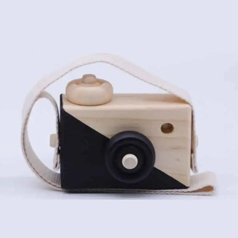 2020 Cute Nordic Hanging Wooden Camera Toys Kids Toys Gift 9.5X6X3cm Room Decor Furnishing Articles Christmas Gift  Wooden Toy 8