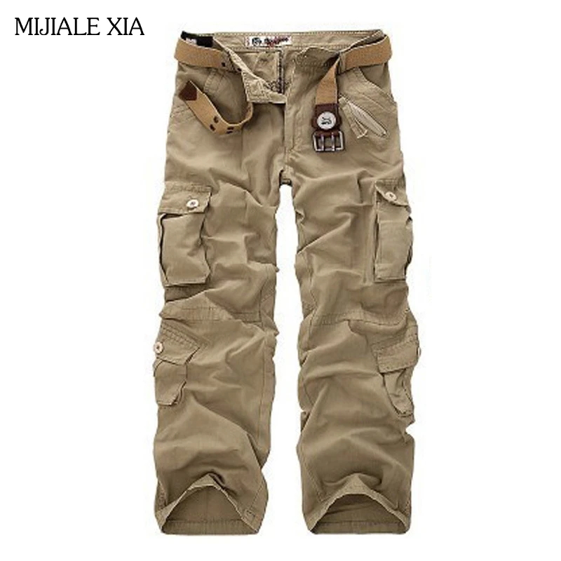 Di alta Qualità Pantaloni Cargo uomo Caldo Casuale Pantaloni Larghi  Pantaloni di Cotone Da Uomo Camouflage Pantaloni Uomo 6 colori Più Il  formato 42|casual baggy pants|mens cargo pantscargo pants - AliExpress