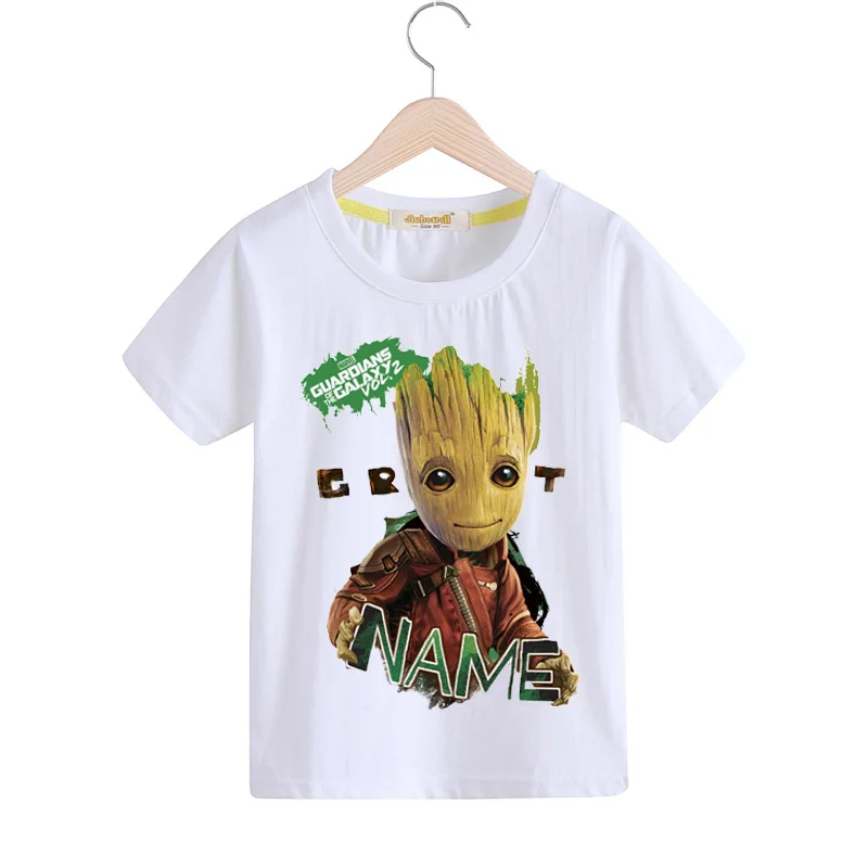 Boys Baby Groot Print T-shirts Girls Summer Casual Cotton Tshirts Children Clothing Kids Short Sleeve Tees Top T Shirts TX148 (4)