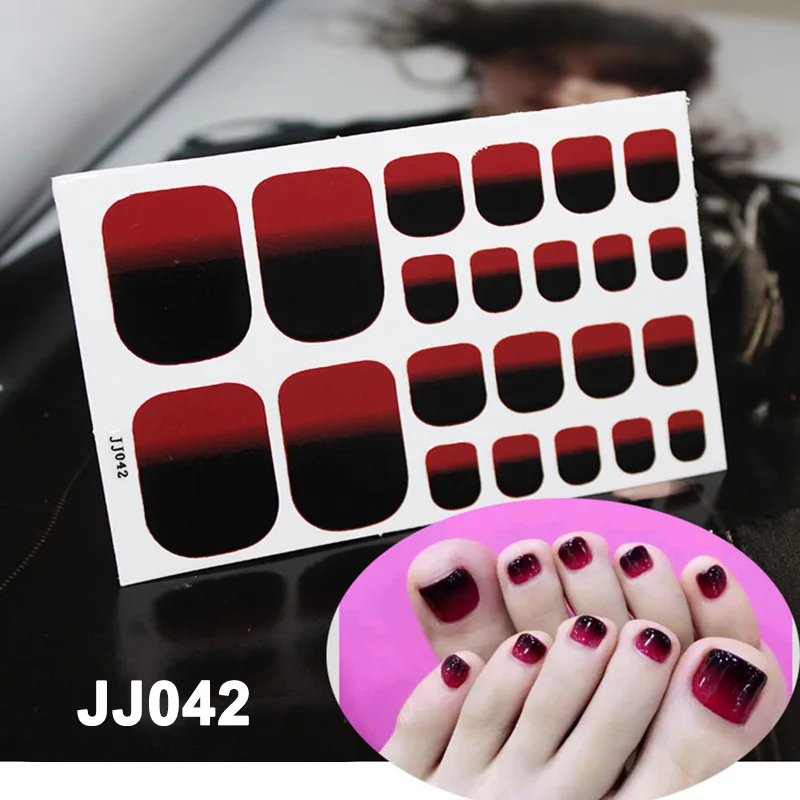 14 шт/лист водостойкие полноразмерные наклейки для ногтей 3D DIY украшения для ногтей@ ME88 - Цвет: JJ042