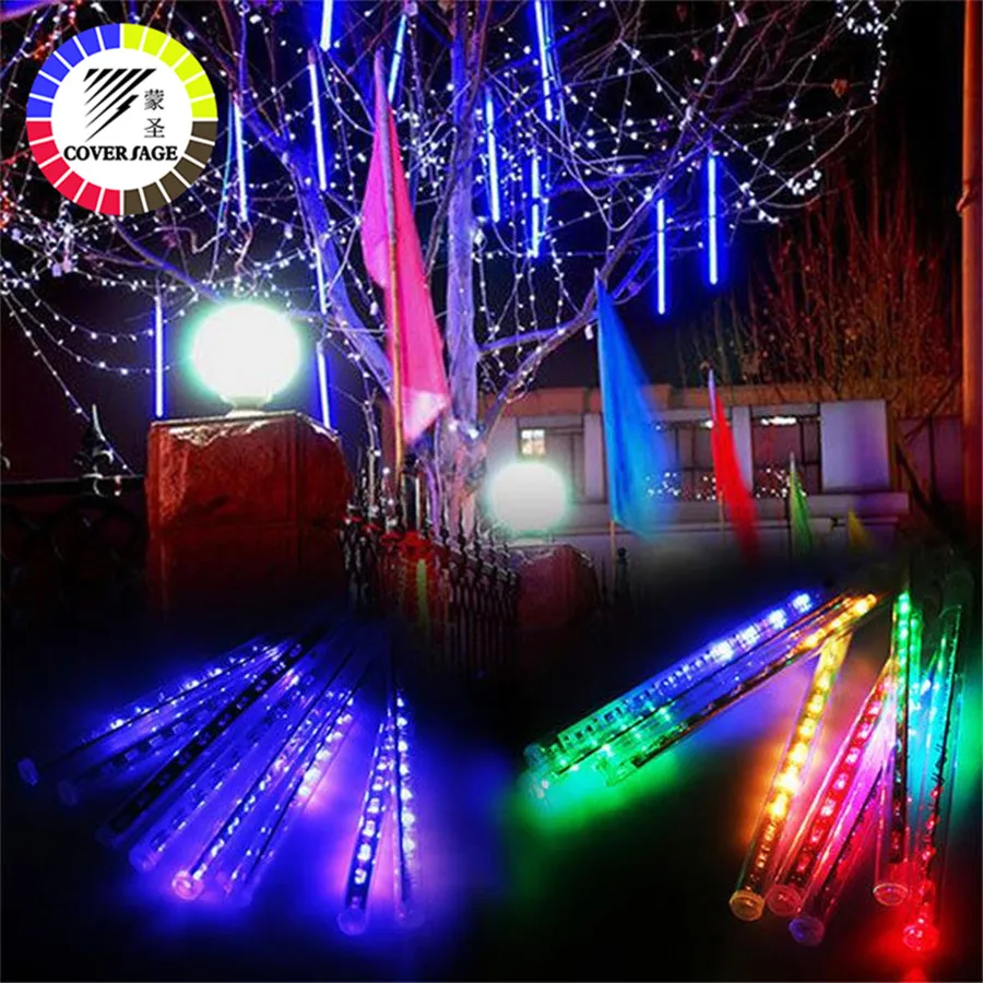 Coversage Фея 50 см Led метеор сад венок Рождественская елка Luces Navidad Xmas декоративные