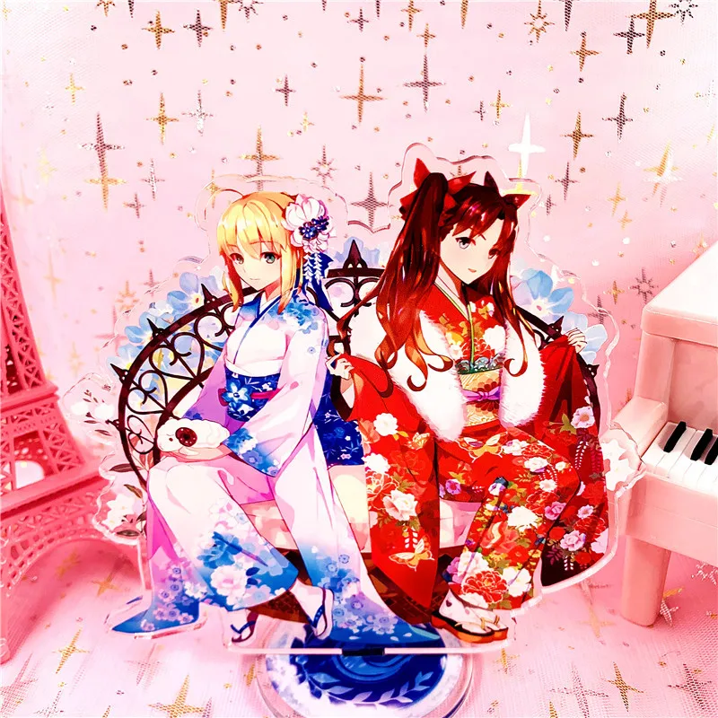Аниме Fate Grand для FGO Миямото Мусаси Saber Altria фигурка на акриловой подставке