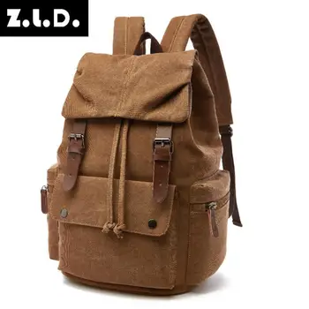 

Z.L.D. Hot new canvas backpack men's shoulder computer bag youth student bag large capacity travel bag high quality women bags