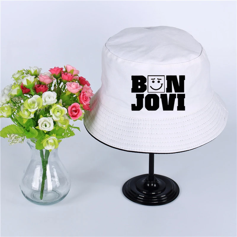Модная летняя шляпа с логотипом Bon Jovi Женская Мужская Панама дизайн плоский