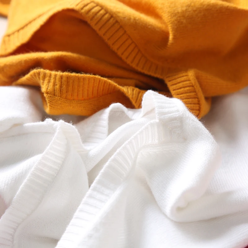 

Cashmere Sweater V Neck Women Fashion Pullovers Knit Cashmere Female Sweater Women Slim Knit Coat Blouse Winter Knitwear white