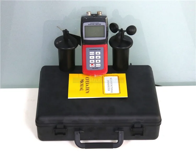 AM-4836C Multi-functional Anemometer Wind Speed Tester Air Velocity Meter Temperature Measurement   25