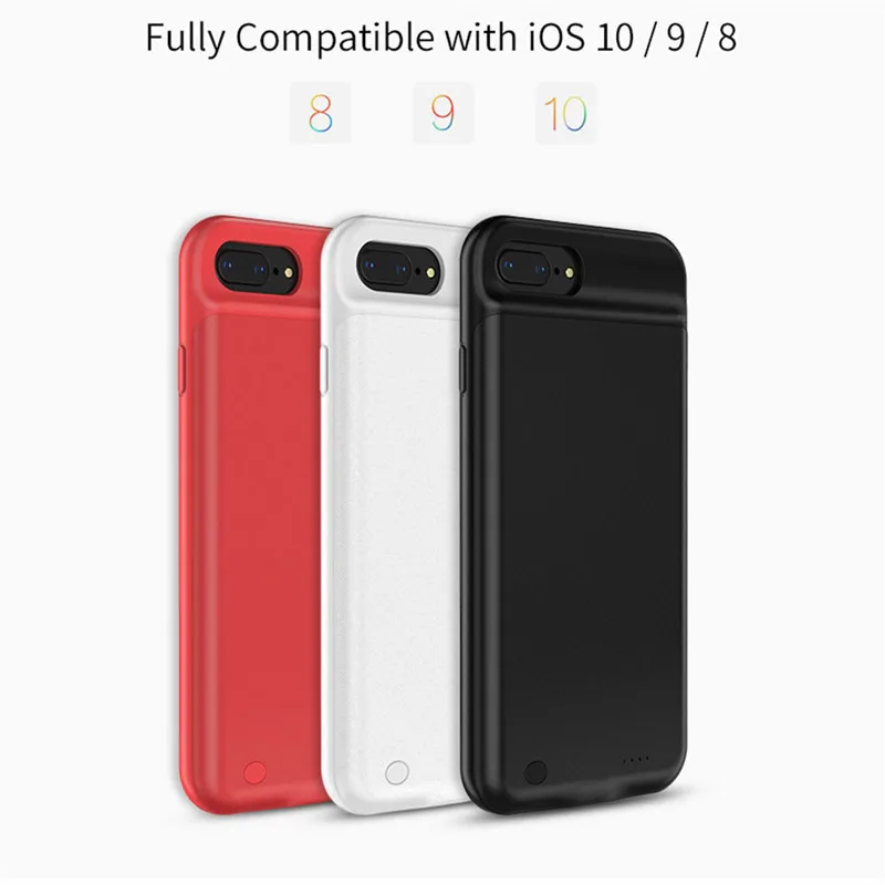 CHOETECH 2850 мАч Внешнее зарядное устройство для iPhone 7 Plus портативная резервная