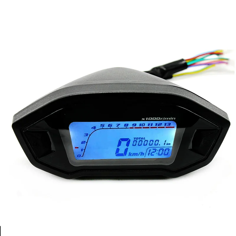 Universal Motorcycle Lcd Digital Speedometer Odometer 7
