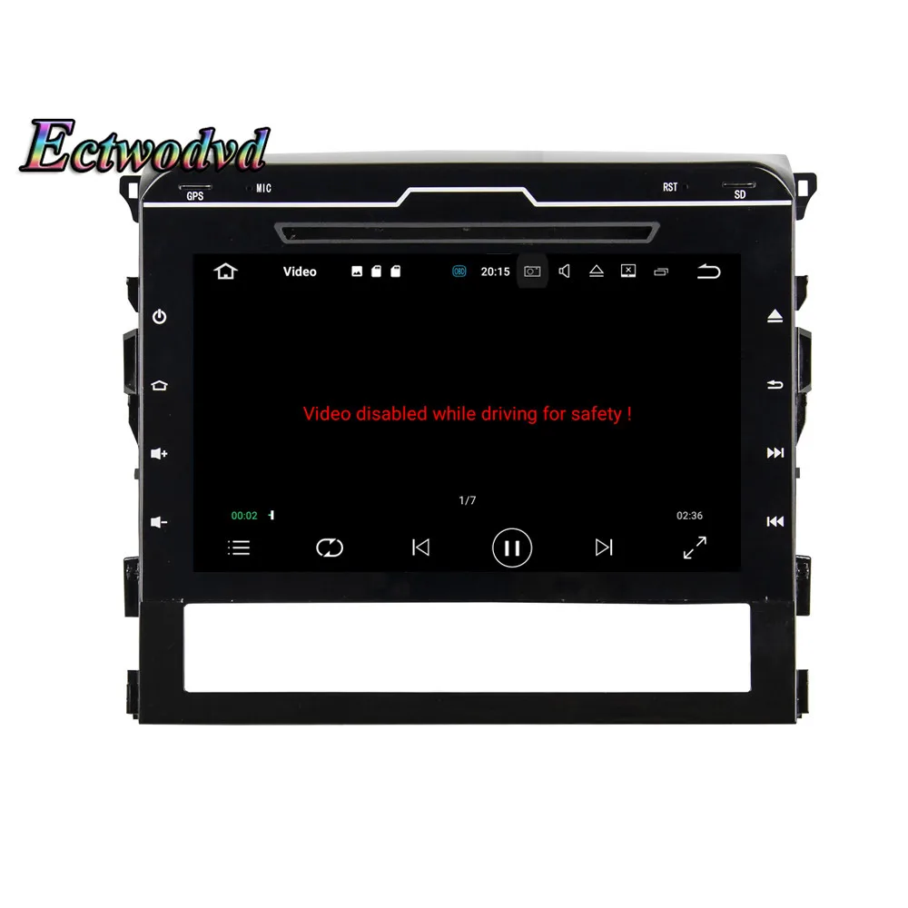 Cheap Ectwodvd Octa Core 4G RAM 64G ROM Android 9.0 Car Multimedia DVD Player GPS HeadUnit for Toyota Land Cruiser 2016 2017 2018- 20