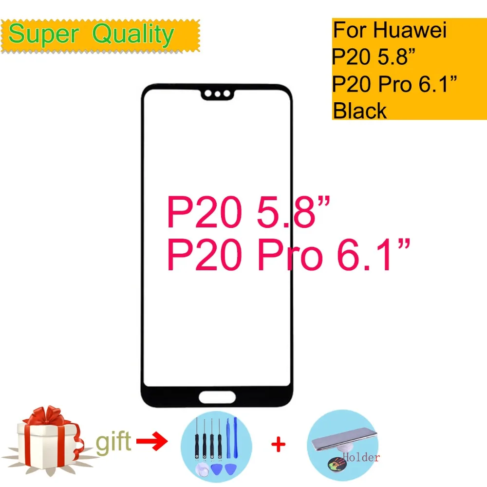Для Huawei P20 / Pro Сенсорный экран передняя стеклянная панель сенсорный ЖК Внешний