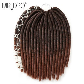 

14inch Crochet Braids Dreadlocks Hair Extensions Synthetic Hair Straight Soft Styles Dread Braids 20stands/pack Hair Expo City