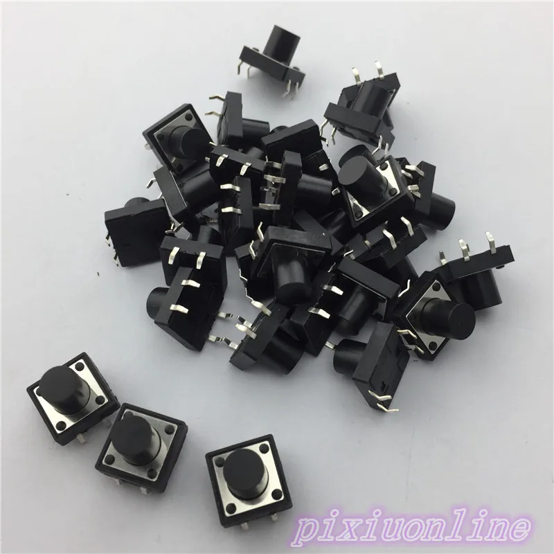 G87Y 12x12x10 мм 4PIN 30 шт G87 Тактильные Такт кнопочный микро переключатель самосброс DIP