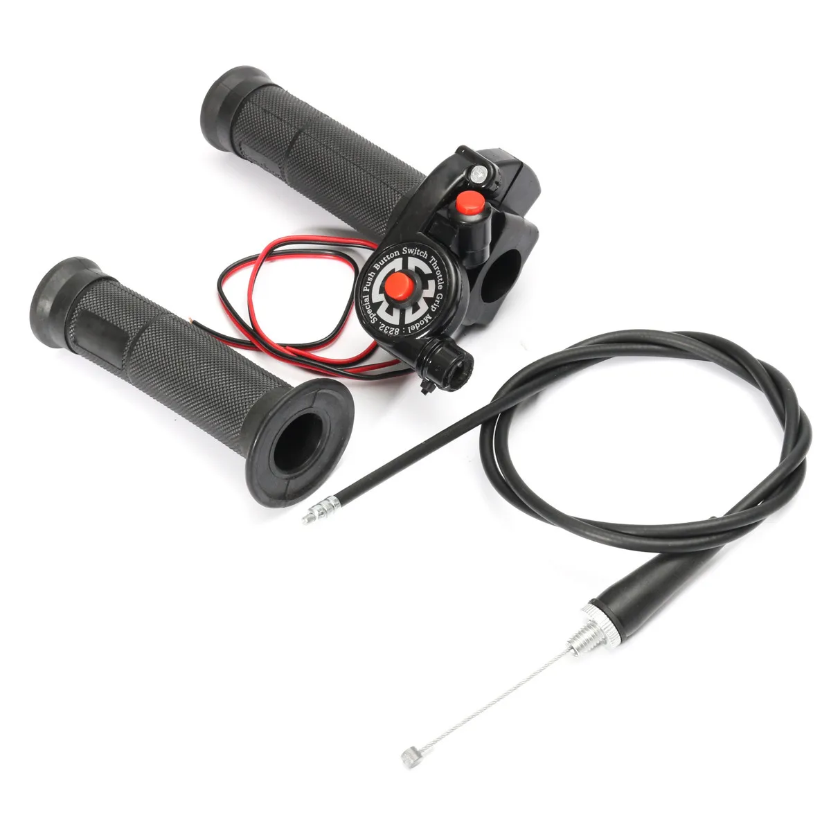 22mm 7/8 inch Pit Bike Quick Twist Throttle Grip with 43 Inch Cable For