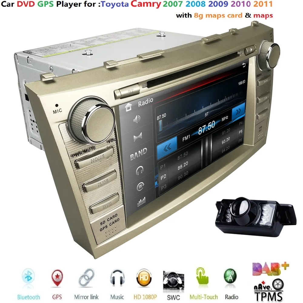 Top Hizpo 2 Din Car Multimedia Player For Toyota aurion camry Bluetooth Touch Screen Player Autoradio TF USB FM Radio Car Media auto 1
