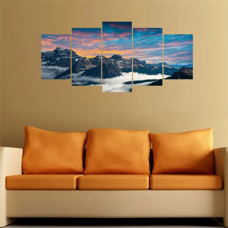 5 قطعة/المجموعة جديد مزيج الزخرفية البحر مشهد ملصقات جدار ذاتية اللصق لغرفة النوم التلفزيون خلفية ديكور المنزل جدارية الشارات