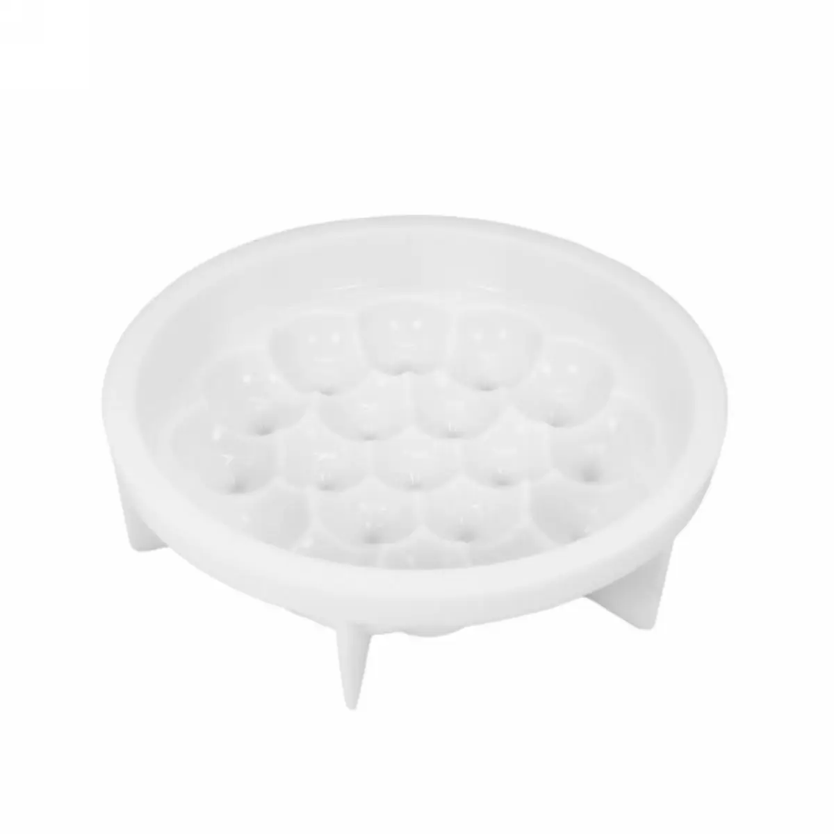 3D  white Silicone Cream Cake Mold Mousse Cheese Baking Pan Chocolate Bakeware Mould