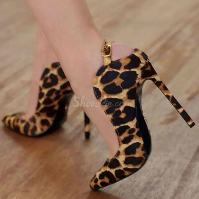 leopard print slingback heels