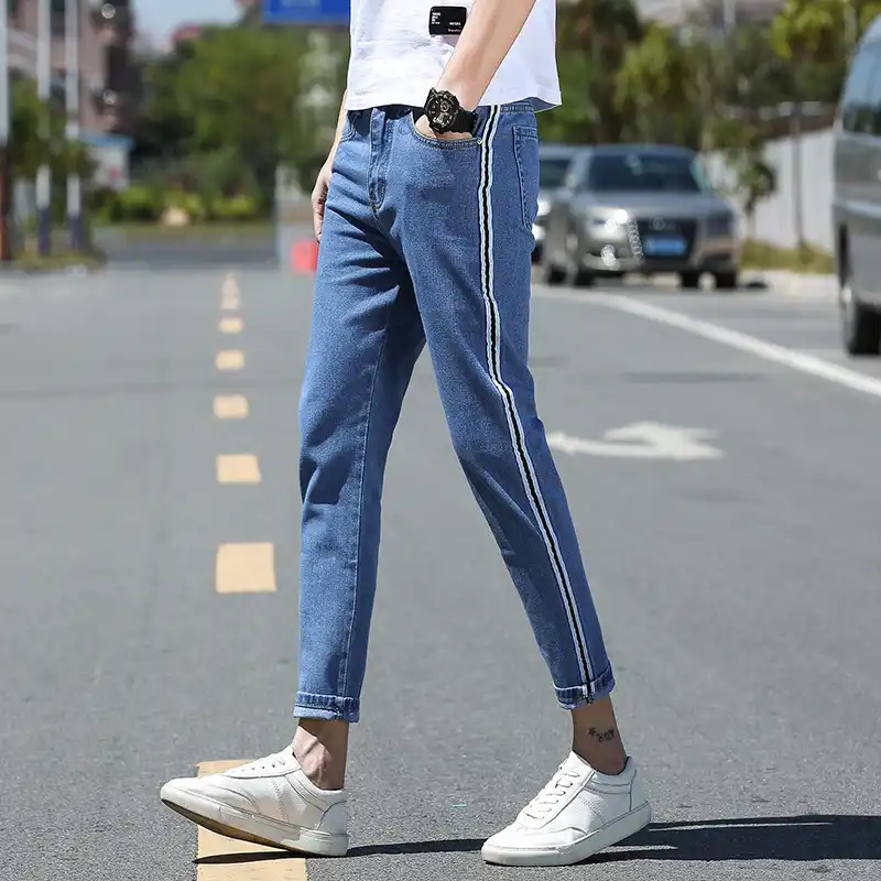 Stripe side jeans Clearance