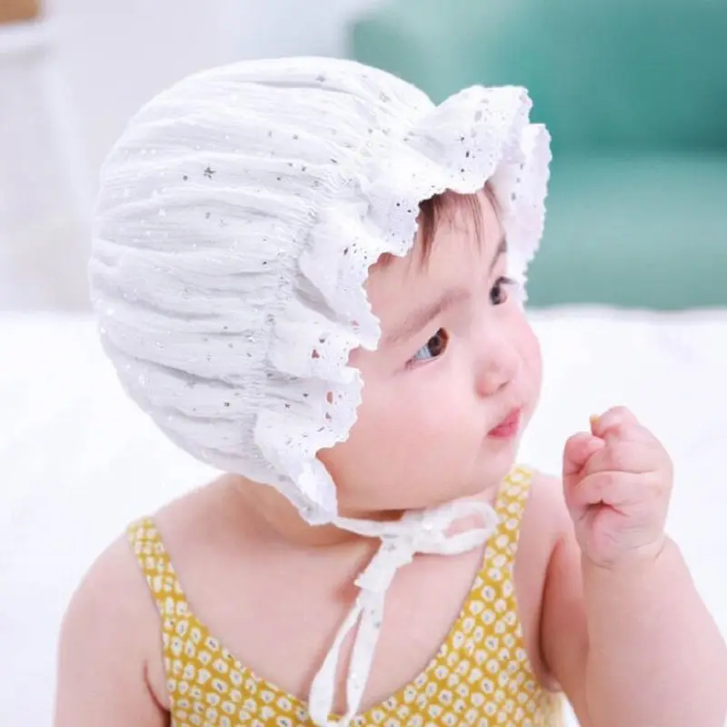 Cotton Bonnet Hat Newborn Photography 